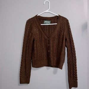 American Eagle cropped button-up cardigan